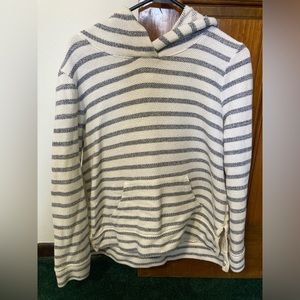 Women’s striped sweater hoodie size large